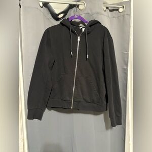 H&M Black Zip-Up Hoodie
